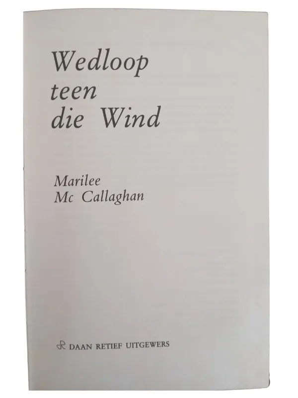 Wedloop teen die Wind
