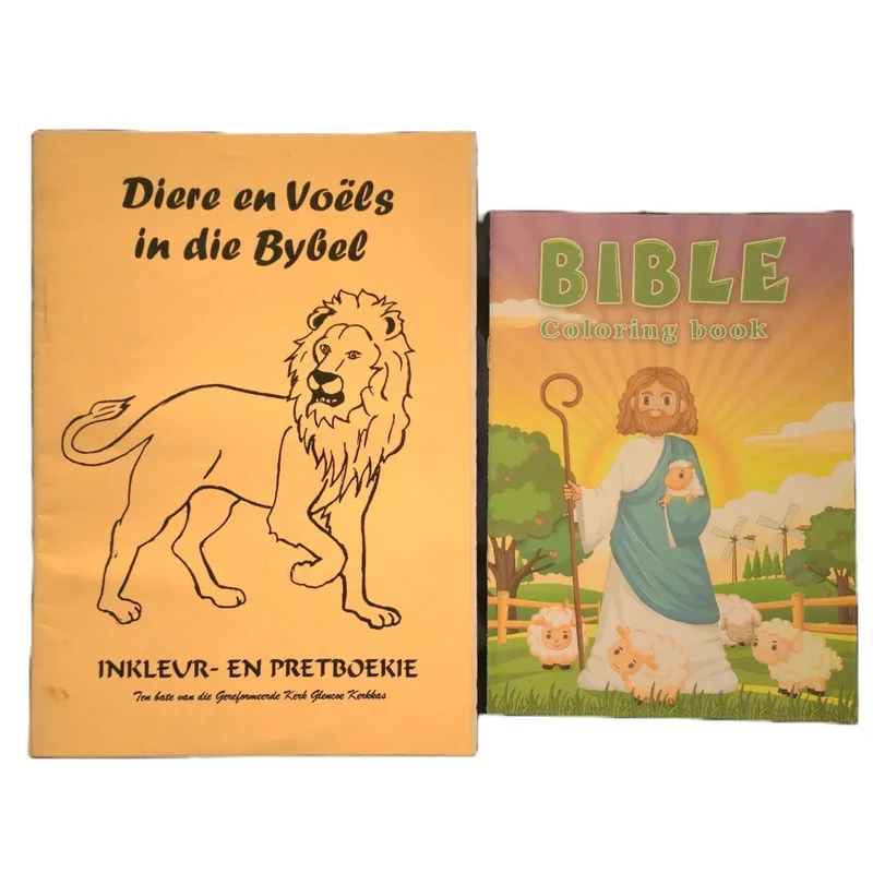 Diere en voëls in die Bybel & Bybelinkleurboekie