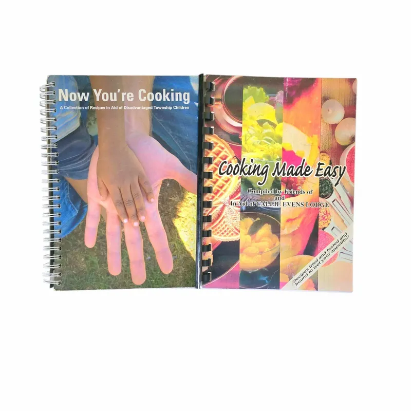 2 x charity cookbooks