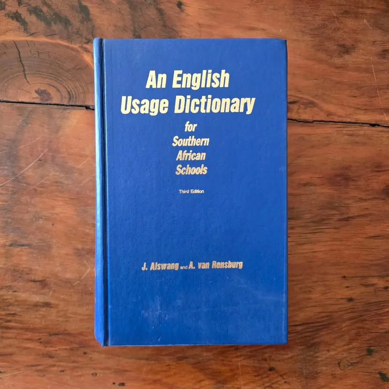 An English usage dictionary for South African schools