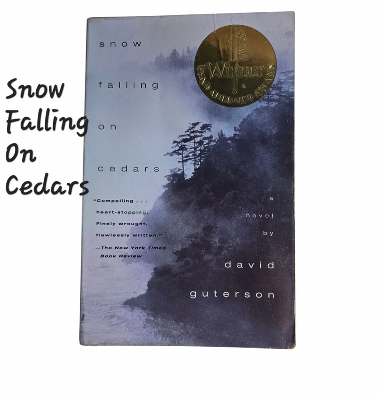 Snow falling on Cedars