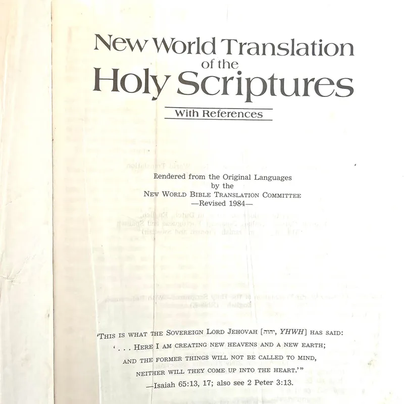 New World Translation of the Holy Scriptures